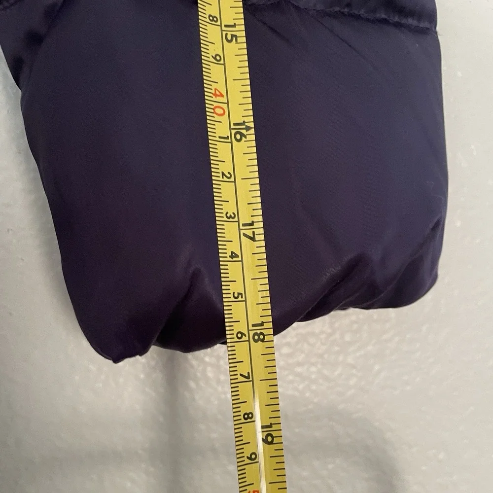 United Colors Of Benetton Plum‎ Purple Snap Up Puffer Jacket Girls Size 130 7-8y